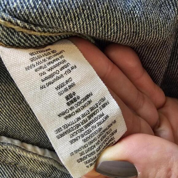 Free People M Denim & Fleece Hoodie Jacket - Picture 5 of 5